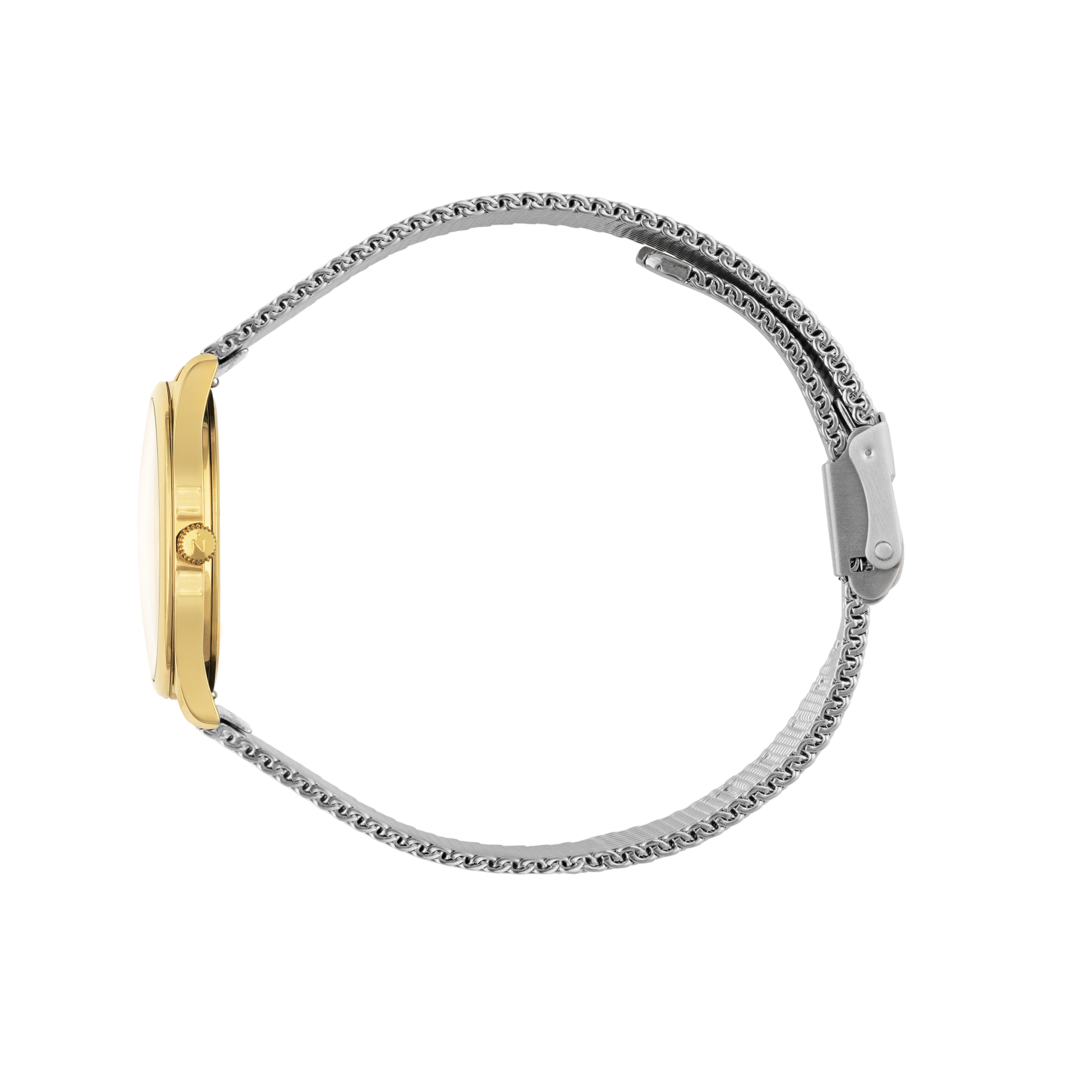 Mini Lune - Gold - Stainless Steel Mesh